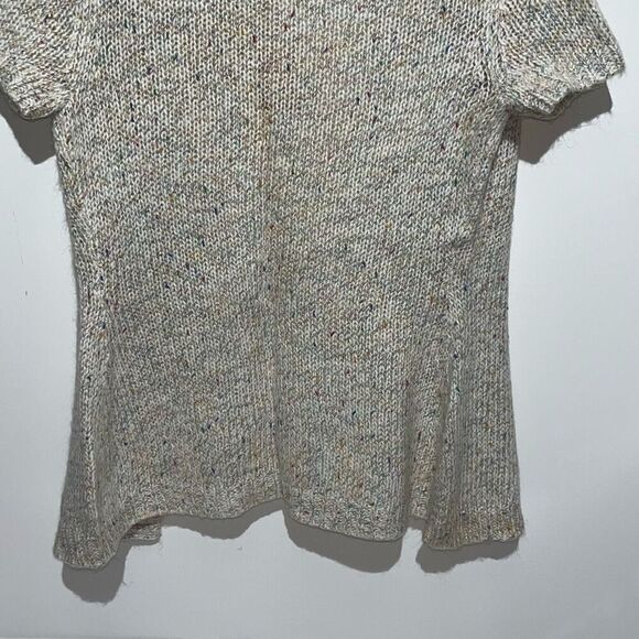 Arizona Women's Multicolor Open Front Short Sleeve Knit Cardigan Medium NWT - Picture 10 of 13